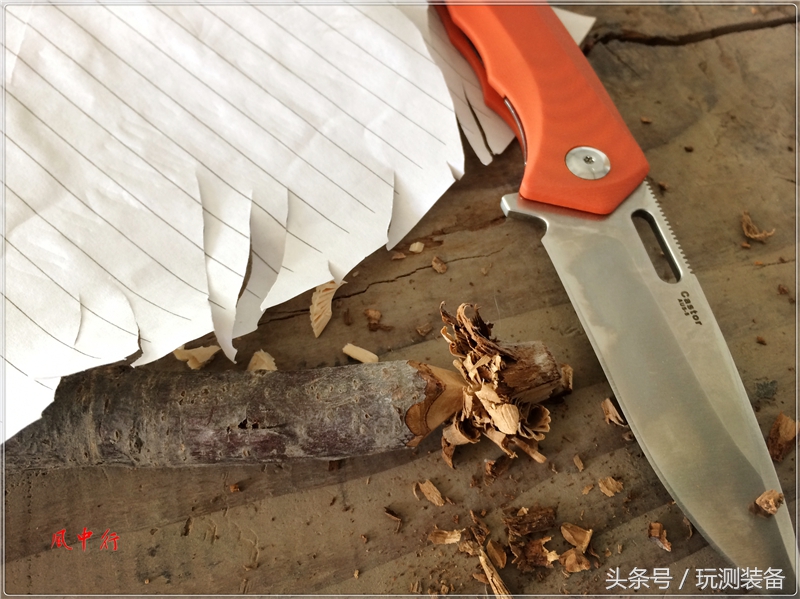 悍迪HARNDS双子星橙色柄户外*刀折**评测