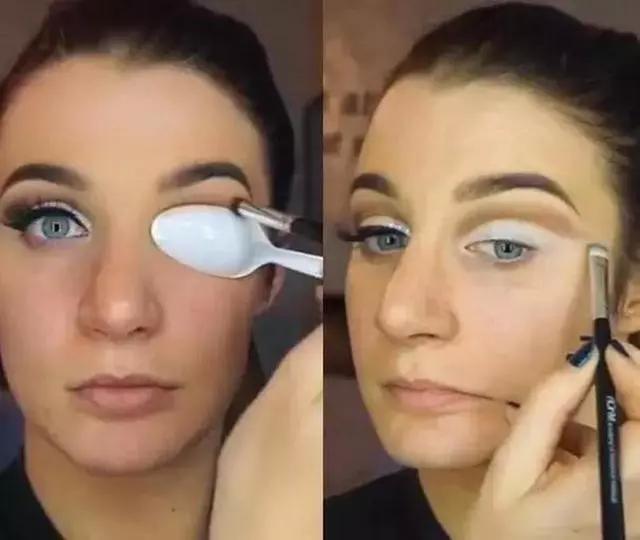 截断式眼妆提亮笔双头,截断式轻欧美眼妆不用遮瑕