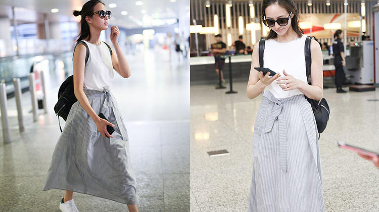 属于裙子和双肩包的惬意时光！