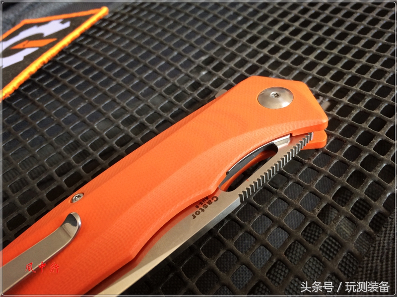 悍迪HARNDS双子星橙色柄户外*刀折**评测