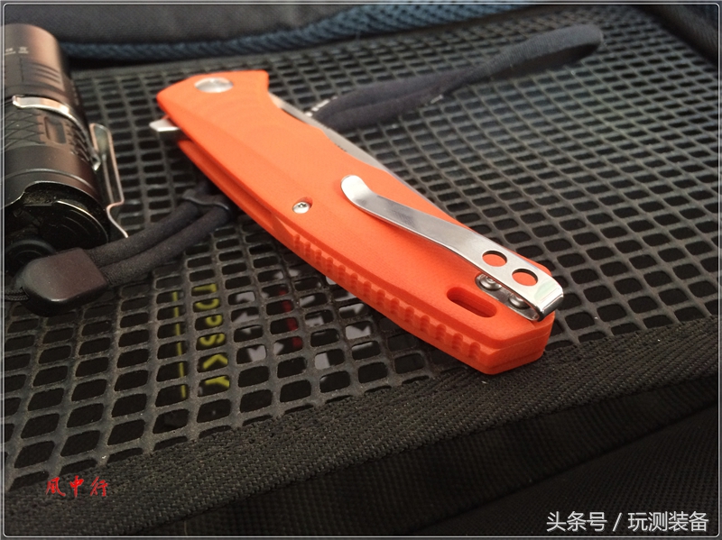 悍迪HARNDS双子星橙色柄户外*刀折**评测