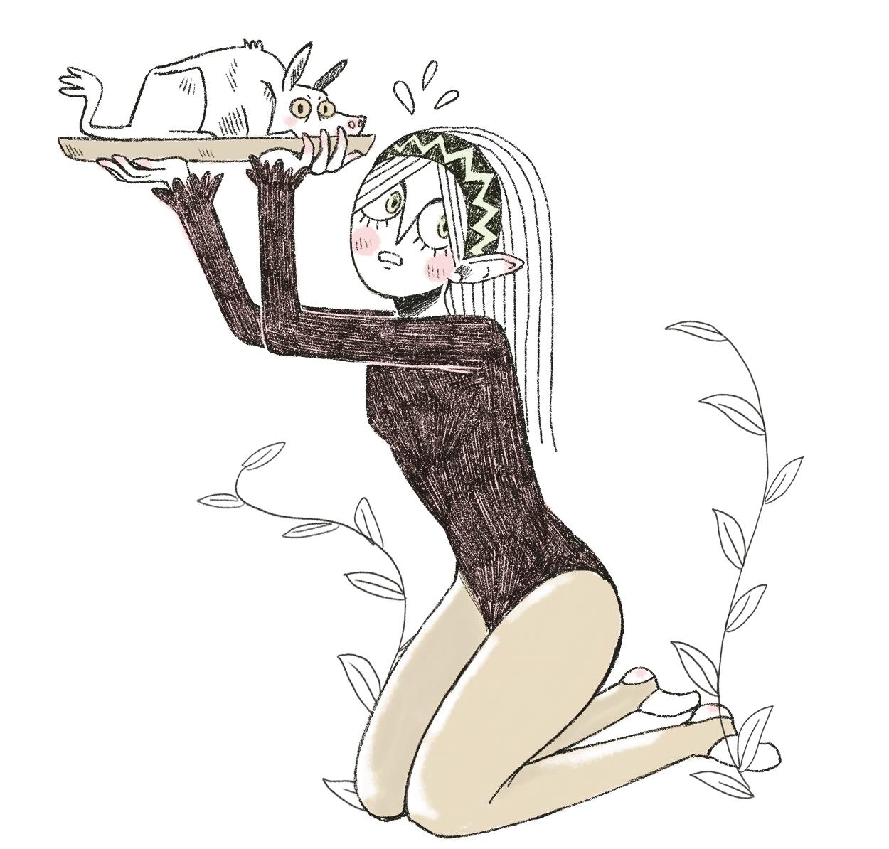 韩国插画师negrim的插画作品,插画师hana美食插画