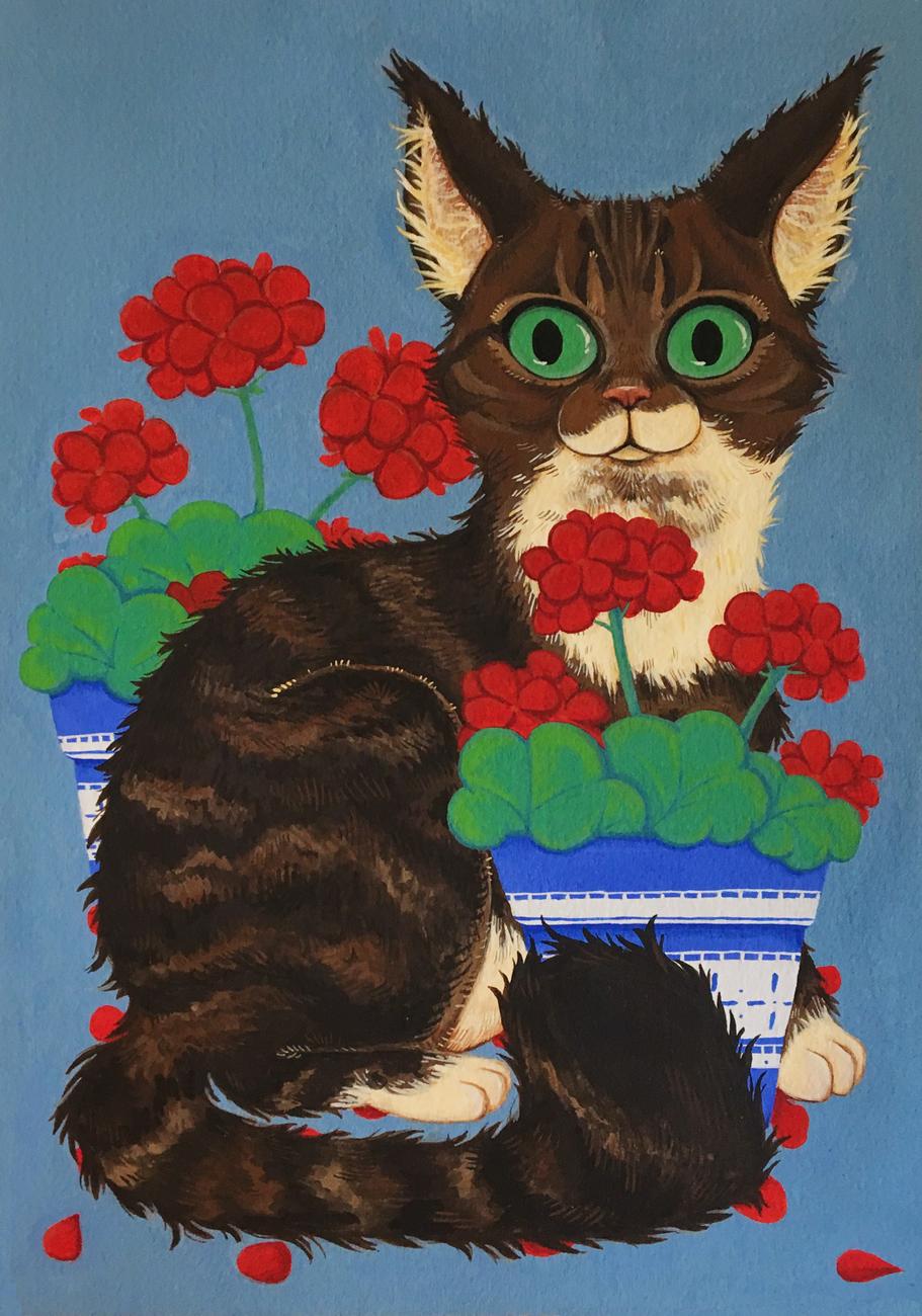 韩国插画师negrim的插画作品,插画师hana美食插画