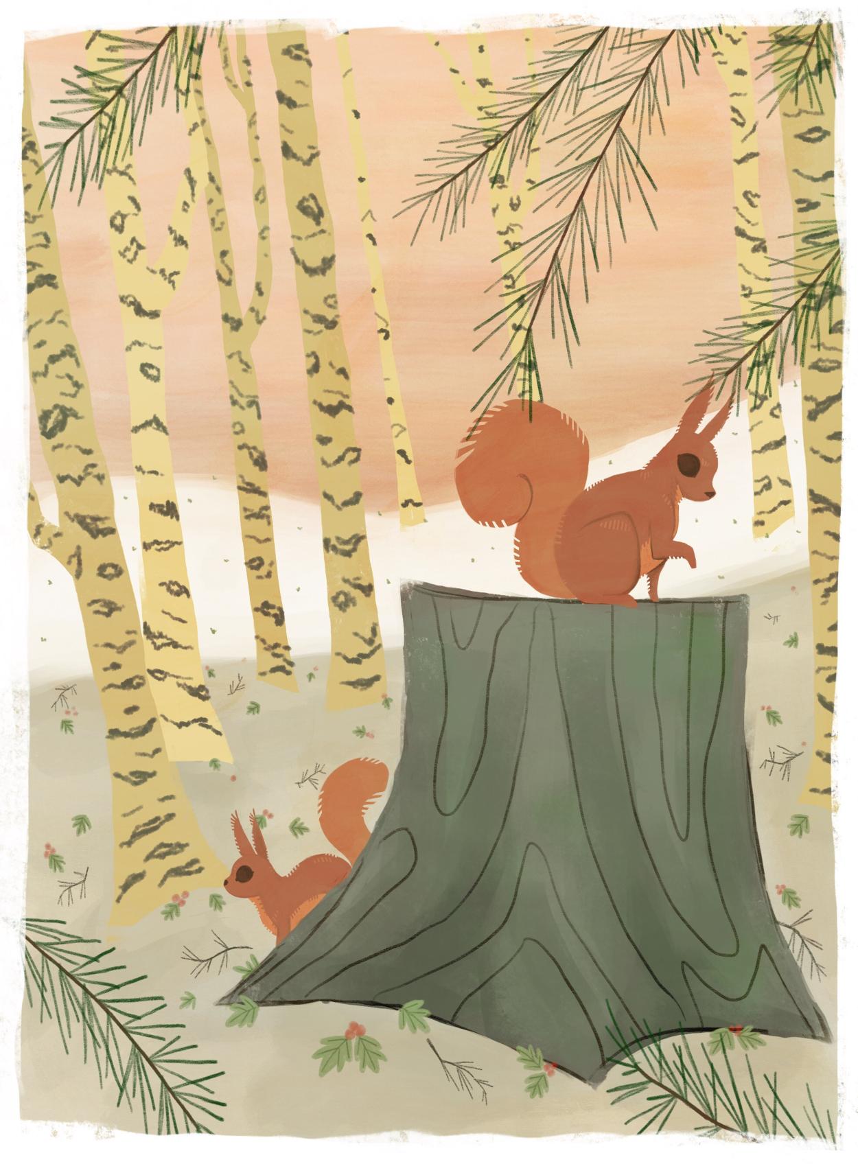 韩国插画师negrim的插画作品,插画师hana美食插画