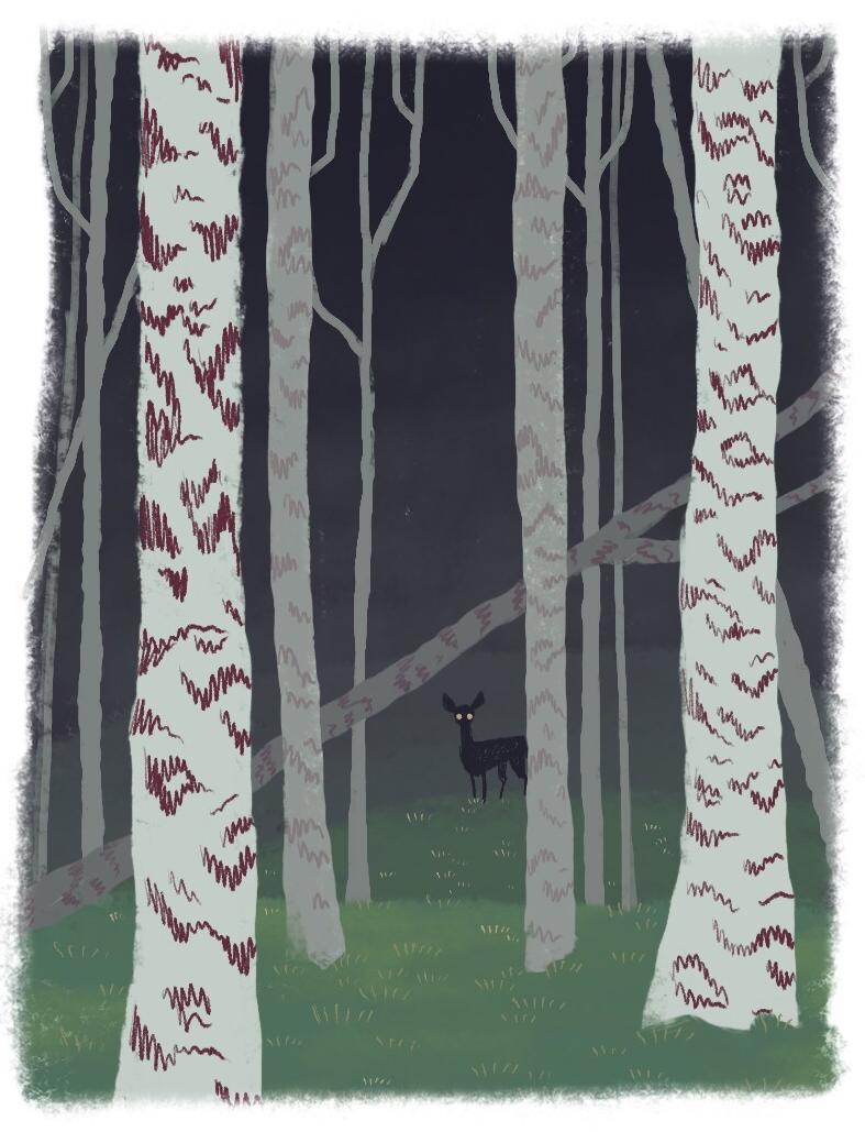 韩国插画师negrim的插画作品,插画师hana美食插画