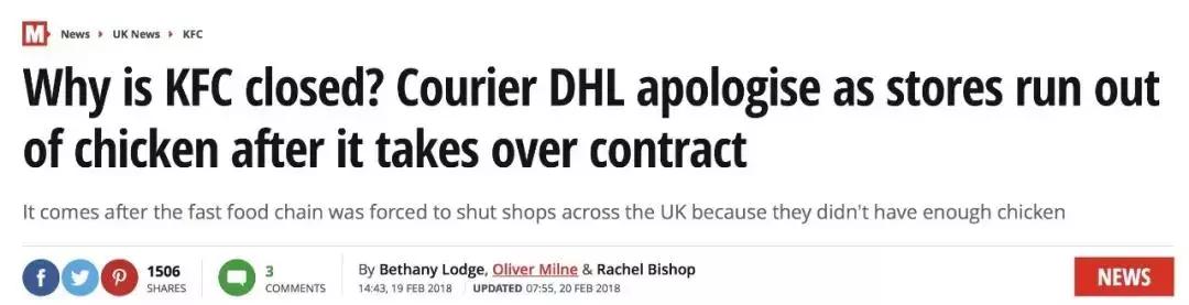 肯德基关门不归位,为什么英国的肯德基这么少