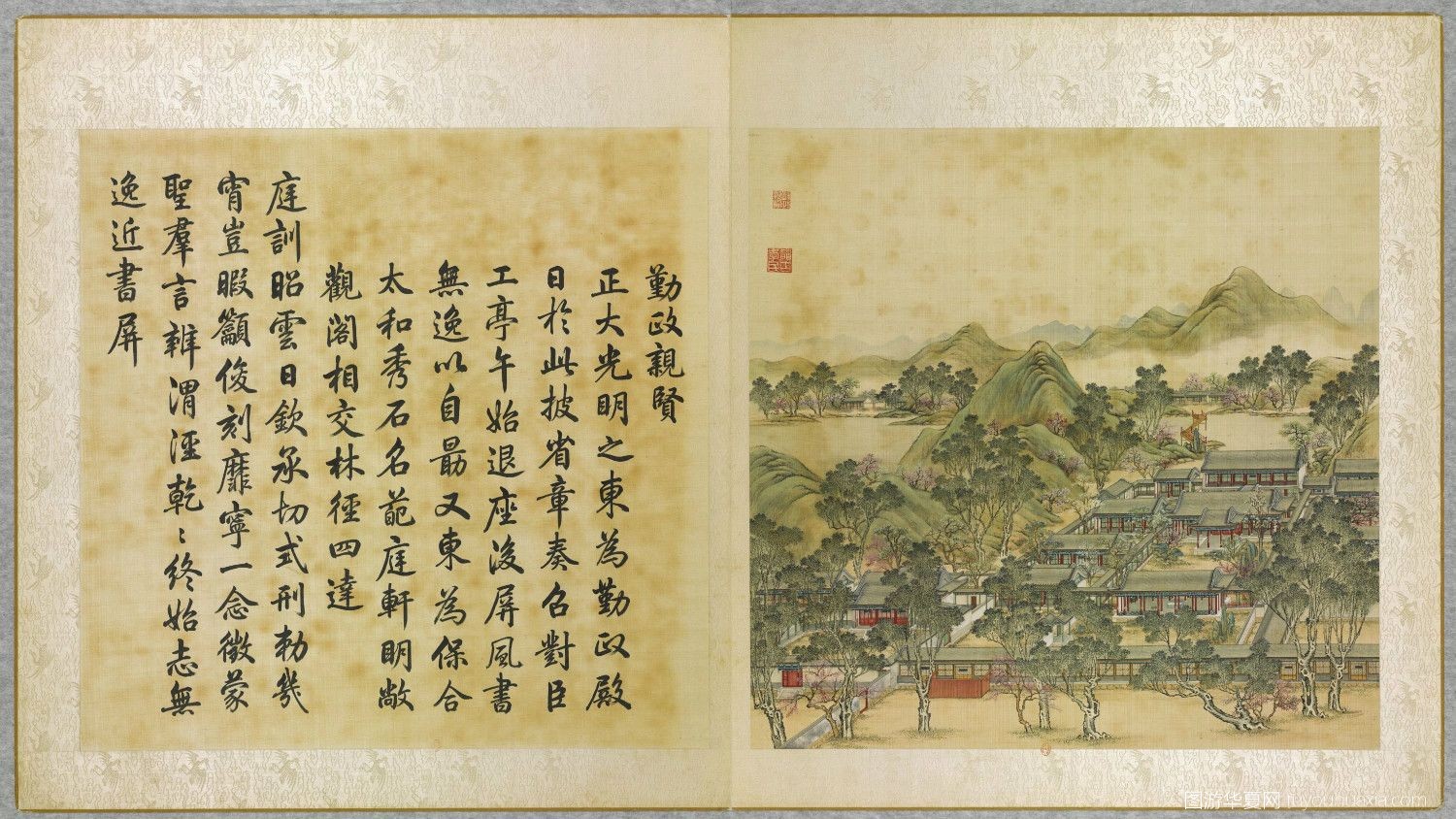 圆明园各个景点的复原图,图游华夏