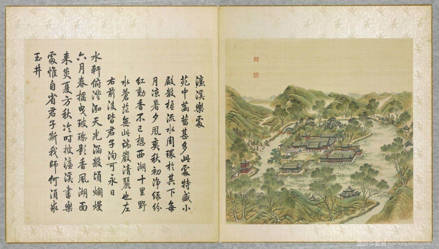 圆明园各个景点的复原图,图游华夏