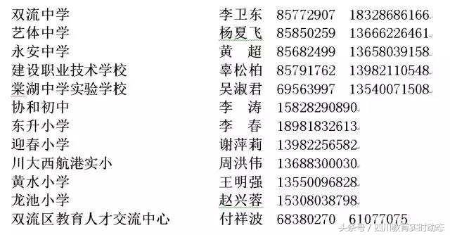 双流区教育系统公开招聘教师,2021双流中学招聘优秀教师条件