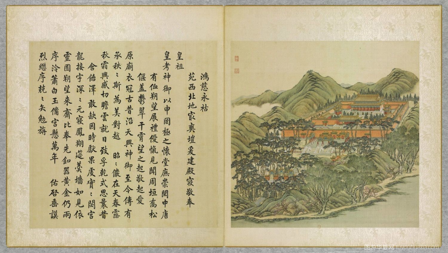 圆明园各个景点的复原图,图游华夏