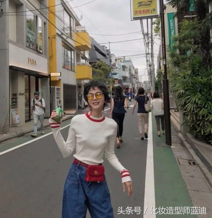 内扣美发造型短发,短发泡面头扎发发型