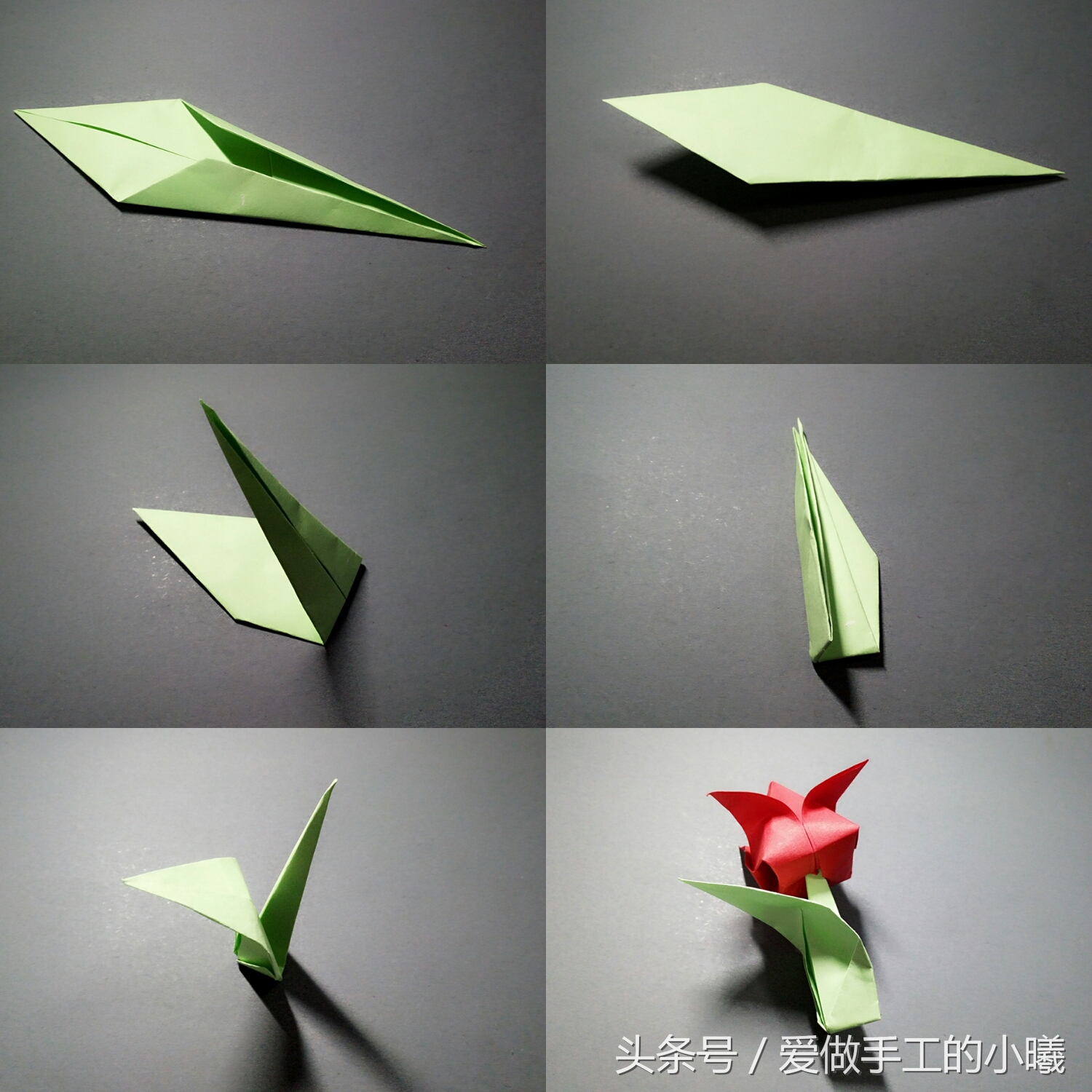 立体花朵折纸教程康乃馨,花朵折纸教程