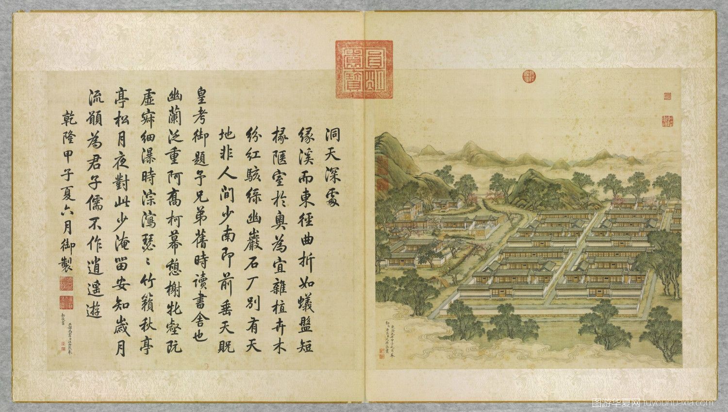 圆明园各个景点的复原图,图游华夏