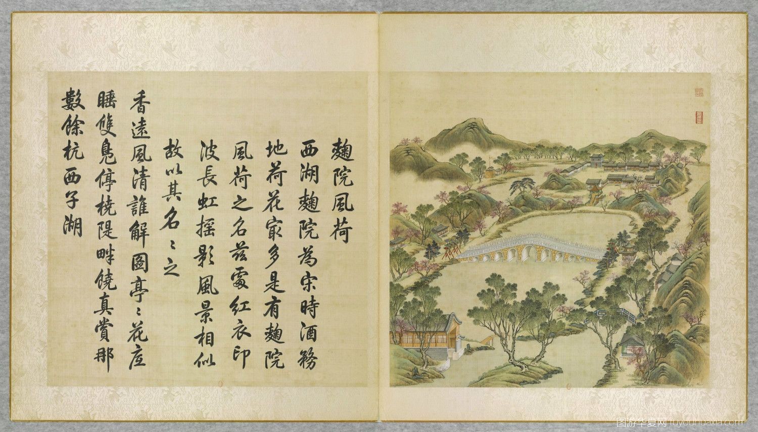 圆明园各个景点的复原图,图游华夏