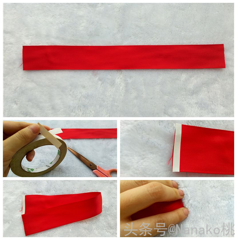 手作蝴蝶结做法,法式温柔气质缎面蝴蝶结飘带发夹