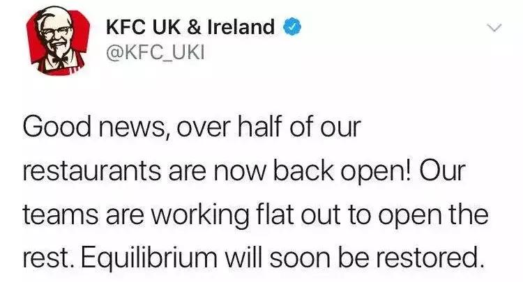 肯德基关门不归位,为什么英国的肯德基这么少