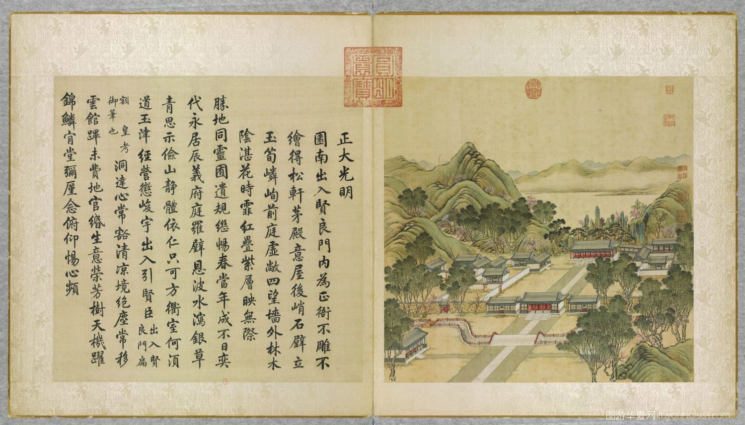 圆明园各个景点的复原图,图游华夏