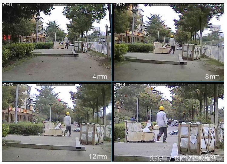 监控镜头毫米数与距离对照表,如何选择监控摄像头的最佳参数