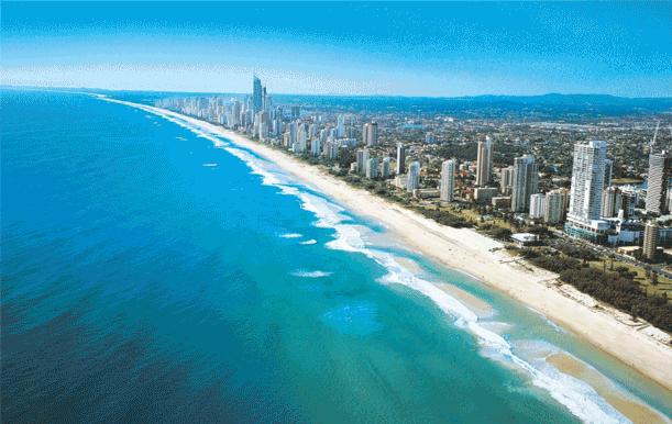 澳洲黄金海滩冲浪,澳大利亚滑浪者天堂