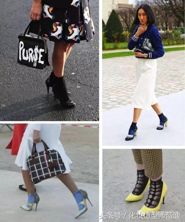 袜子鞋的穿衣搭配图,时尚穿搭小技巧袜子怎么穿好看