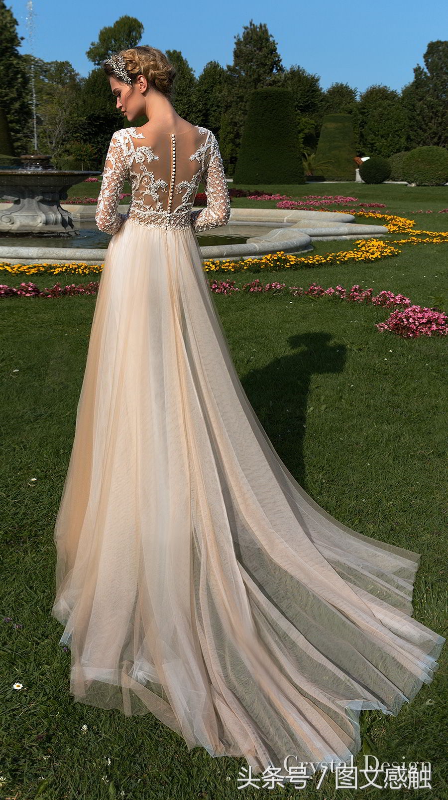 水晶设计2018婚纱“皇家花园”及高级定制新娘礼服