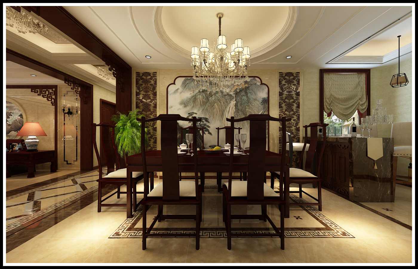 桓台紫悦城别墅装修案例,悦府轻奢装修效果图大全