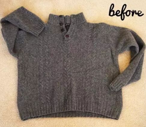 无袖旧毛衫改造大全图,旧毛衣改造100种方法