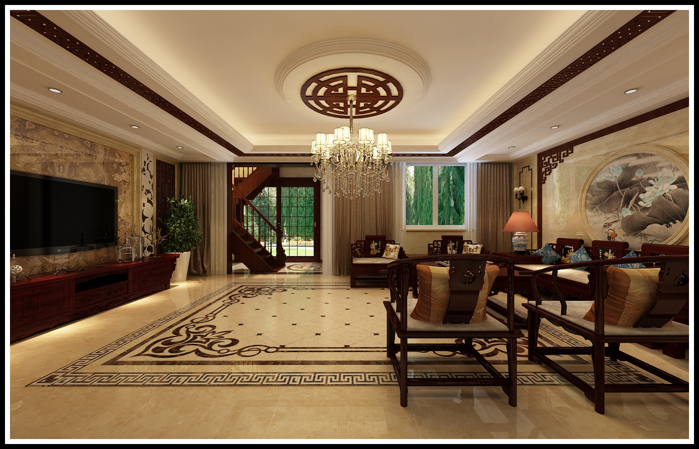 桓台紫悦城别墅装修案例,悦府轻奢装修效果图大全