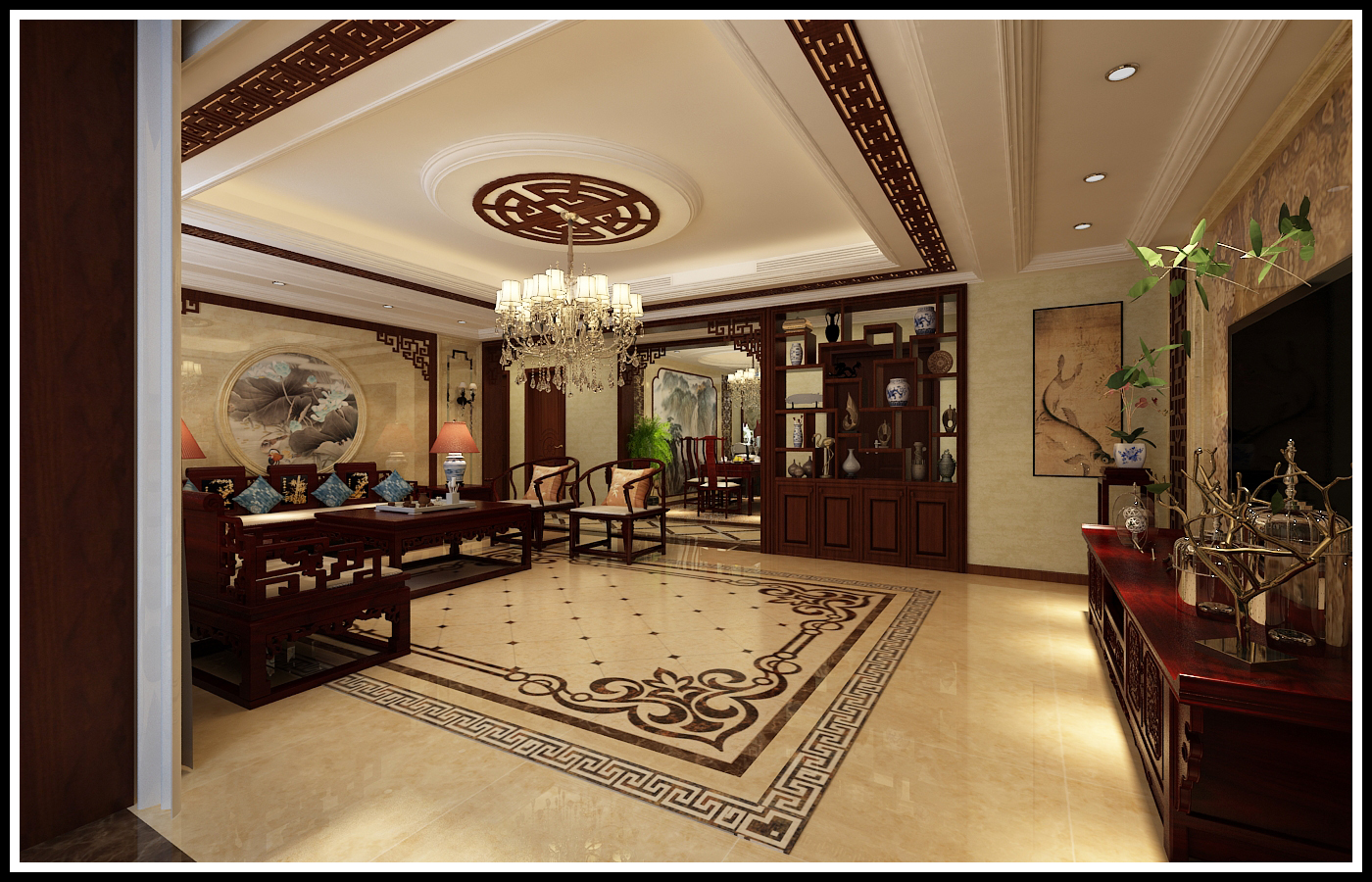 桓台紫悦城别墅装修案例,悦府轻奢装修效果图大全