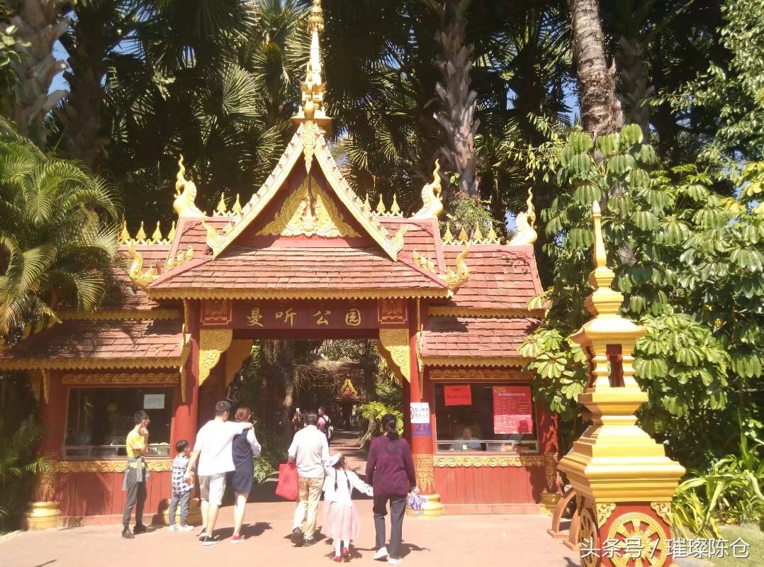 西双版纳曼听公园傣王花园,西双版纳的傣族园和曼听公园