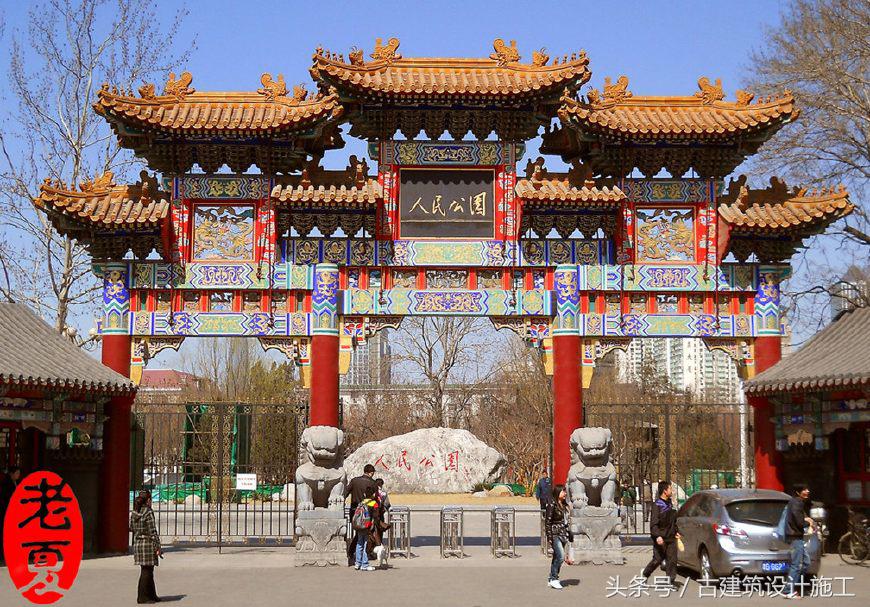 仿古门楼设计效果图大全,小区仿古牌坊门楼钢结构