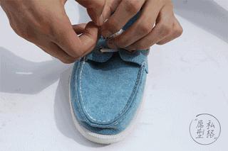 简单又不容易松的系鞋带小技巧,穿鞋带的方法教程慢动作双蝴蝶结