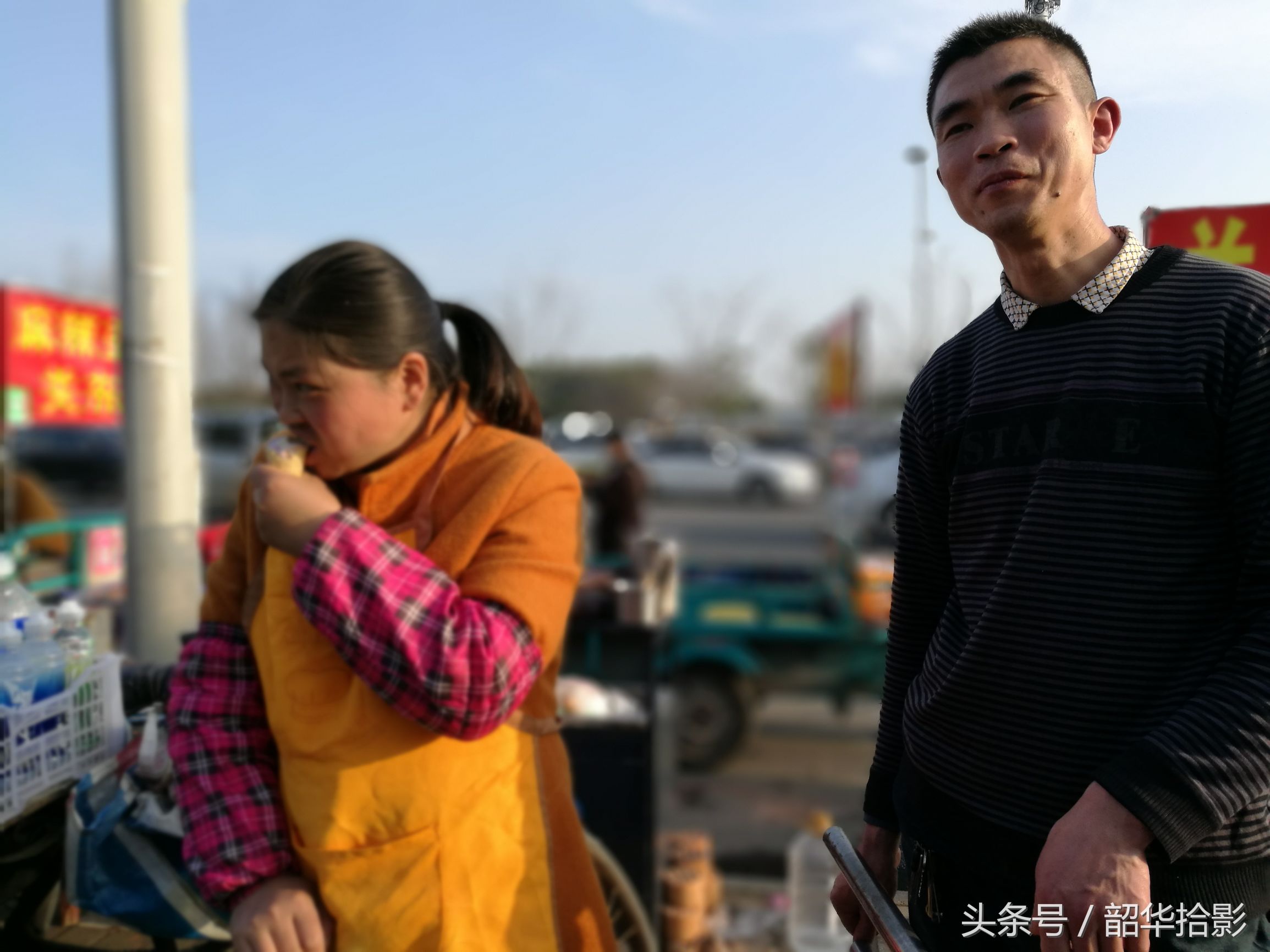 北京小吃一条街梅花糕,街边小吃梅花糕