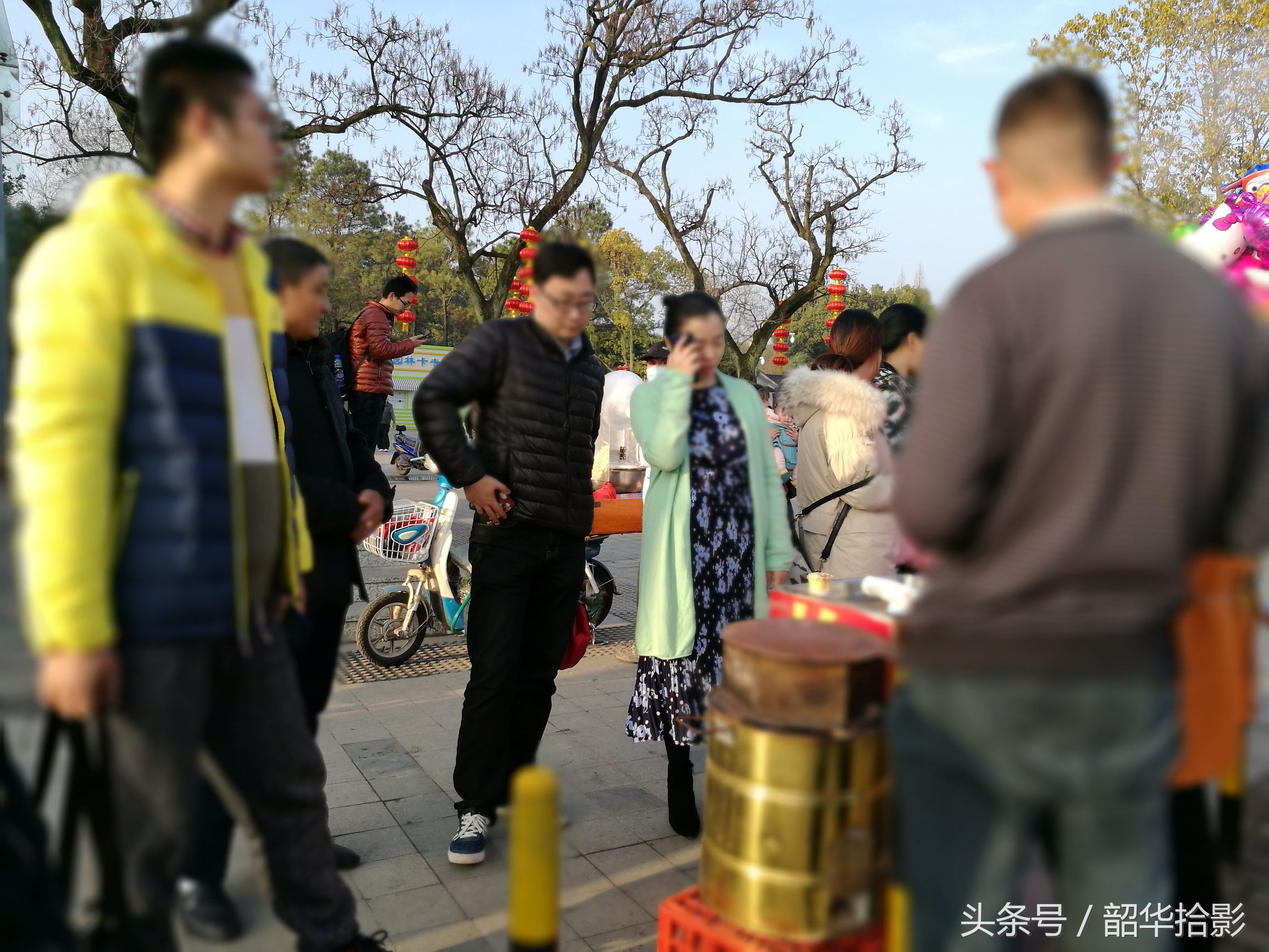 北京小吃一条街梅花糕,街边小吃梅花糕