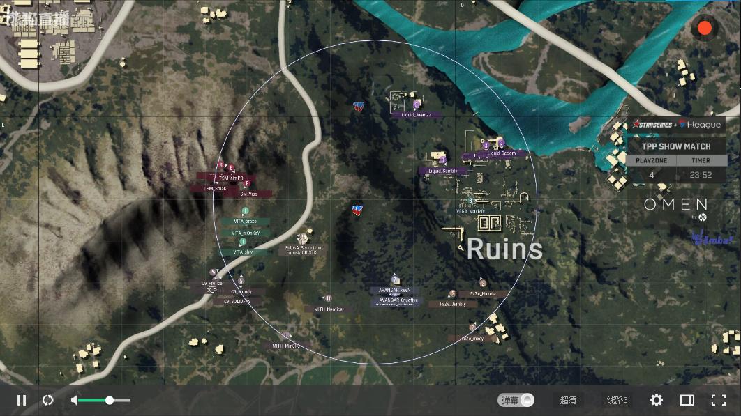 绝地求生比赛slr精彩击杀镜头,2018年绝地求生中日对抗赛第五局