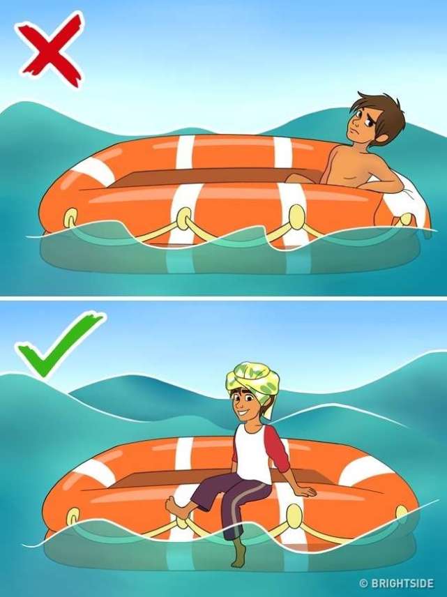 三男三女被困大海他们如何自救,在大海里面摔进海水里面怎么自救