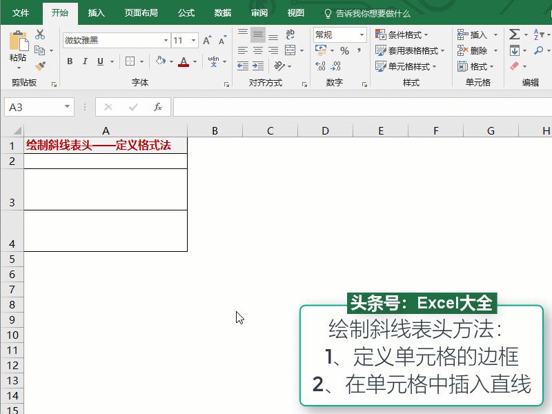 2003版本excel表格斜线表头怎么做,excel如何制作斜线表头并输入内容