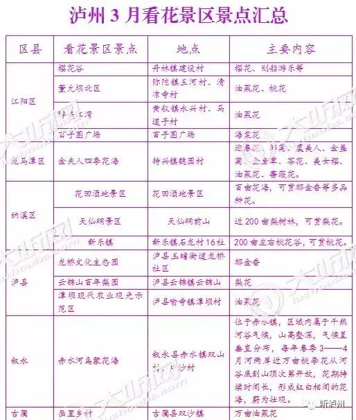 泸州春日赏花好去处,花开似海请收好泸州这份赏花秘籍