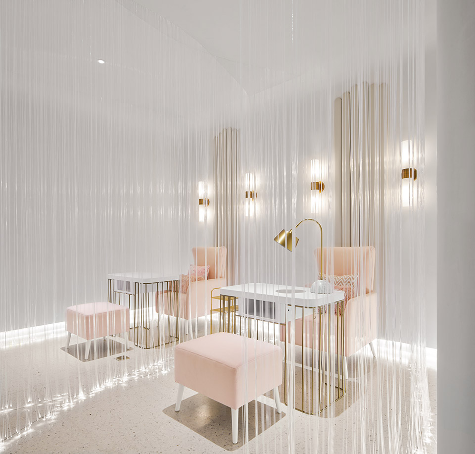 极简轻奢美容院设计,高端轻奢美容院设计