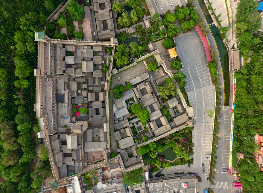 俯瞰皇城,空中俯瞰美丽的视频