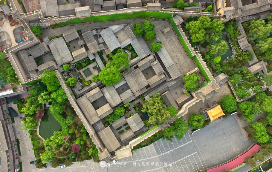 俯瞰皇城,空中俯瞰美丽的视频