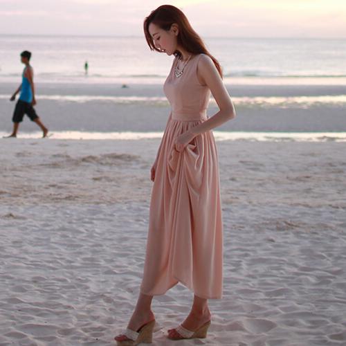 气质长裙超仙气高端秋季,最新款优雅知性长裙