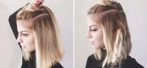 卷发lob头短发,时尚齐头帘锁骨卷发