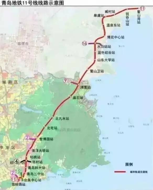 青岛机场地铁线路图最新,青岛市大交通最新消息
