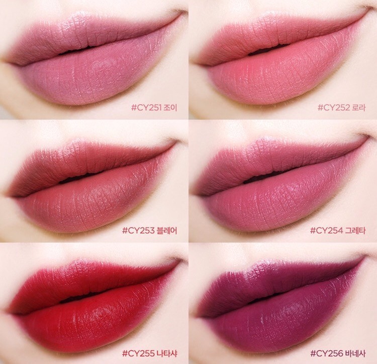 唇膏分享平价学生党,memebox气垫唇釉试色