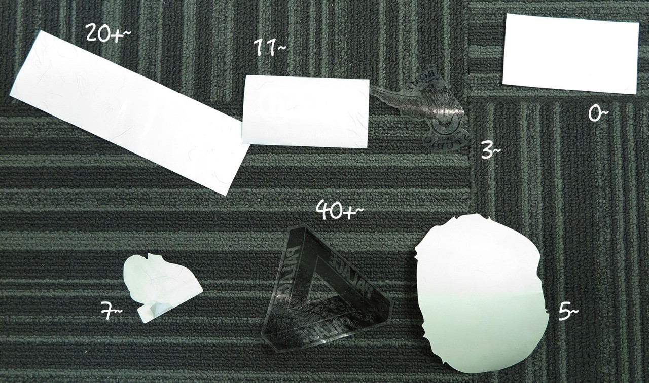 我们用这10张潮牌贴纸做了脱毛测试