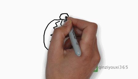 100个人物动态简笔画,青蛙蝌蚪动态简笔画