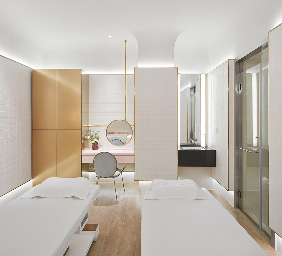 极简轻奢美容院设计,高端轻奢美容院设计