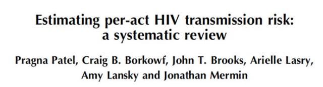 常见血源性传染病暴露,暴露类型感染风险如何得出来的