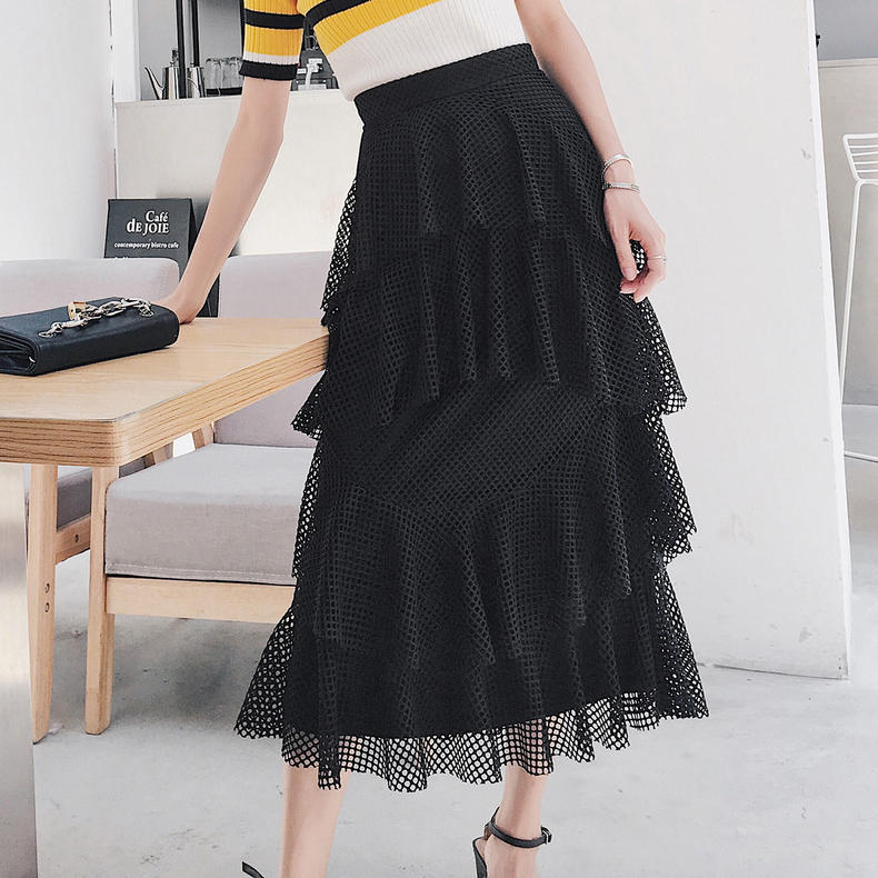 半身网纱裙怎么才时尚,今年最流行的百搭网纱裙